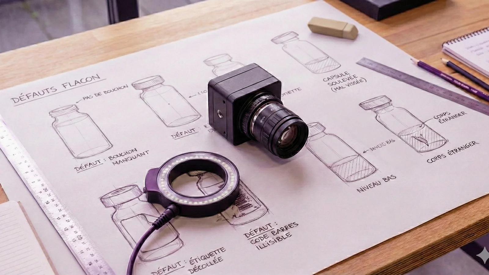 croquis de définition vision industrielle