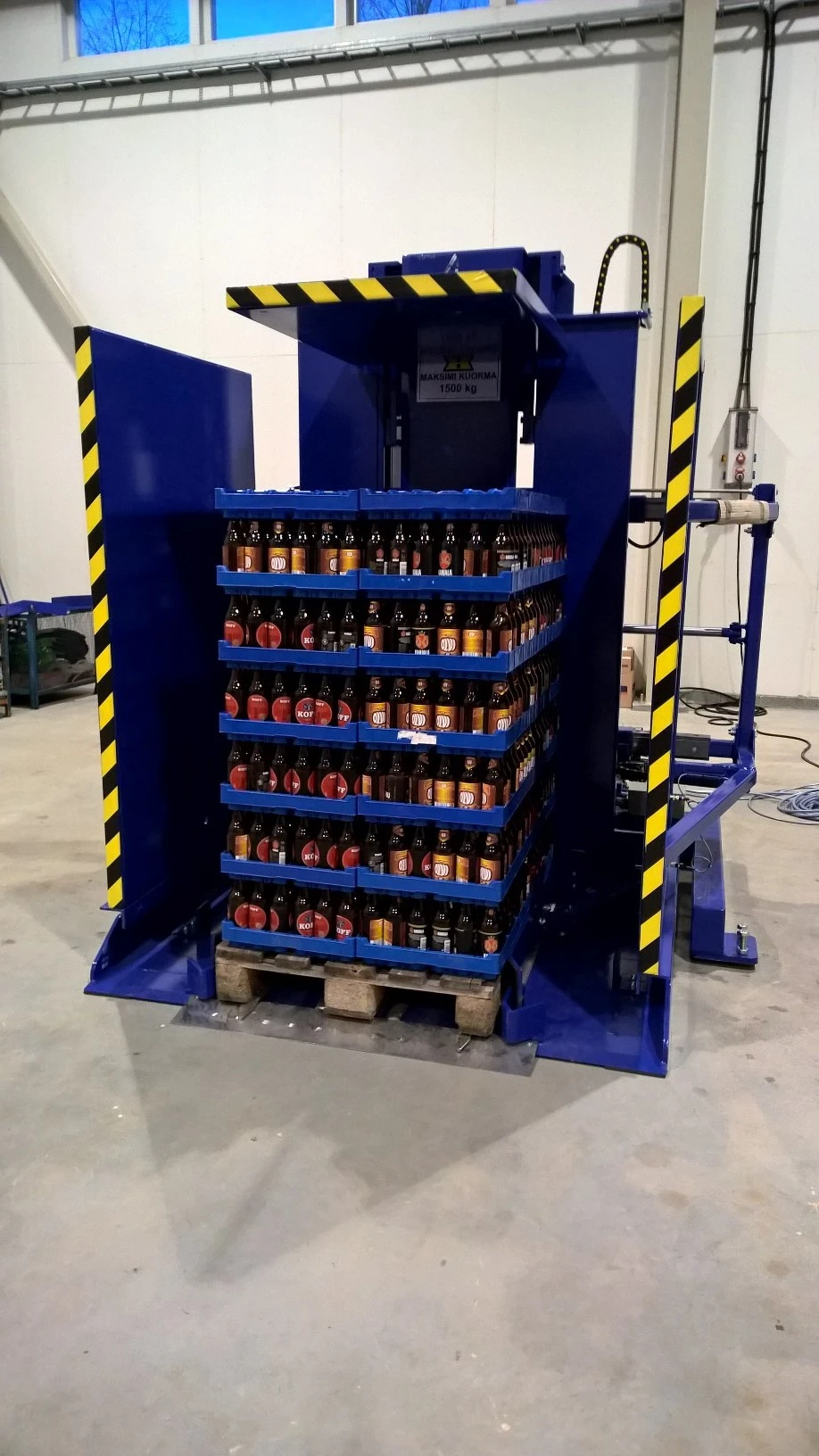 Changeur de palettes bouteille chargement au sol 