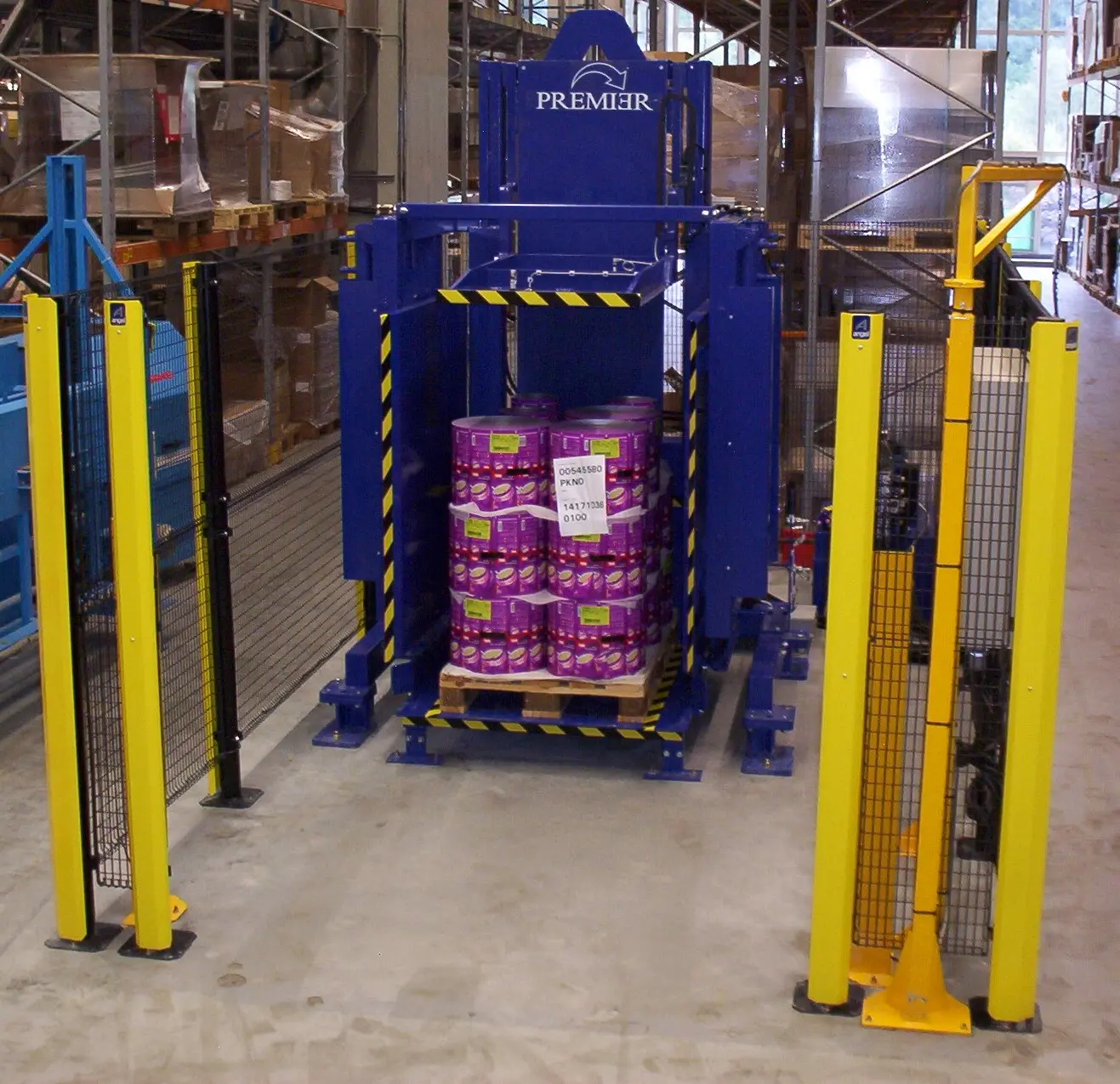 Pallet changer sur bobines de film