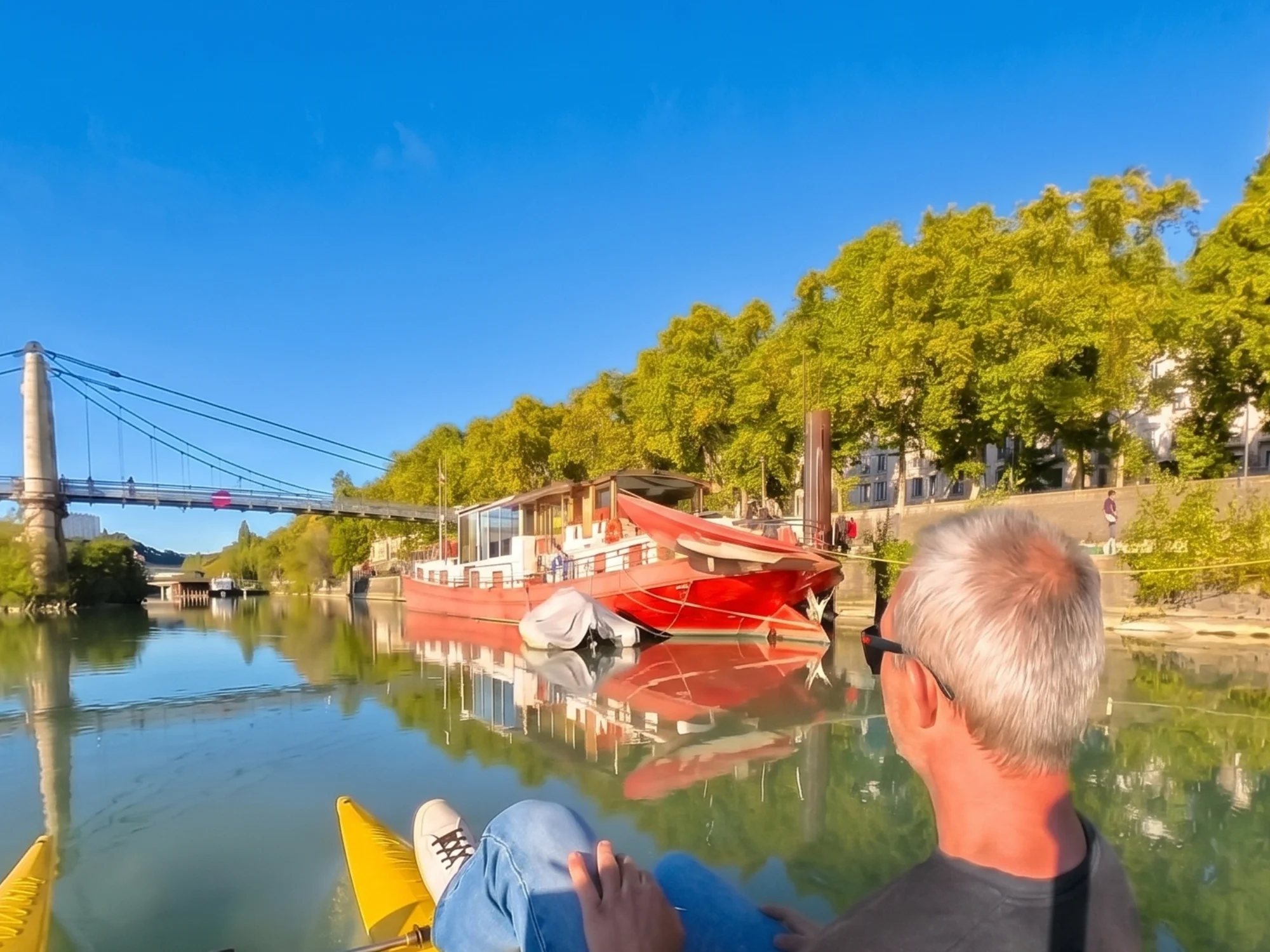 Reconnaissance d'un parcours entre le parc de la Feyssine et la Confluence à Lyon